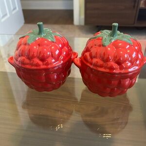 NIB Le Creuset Raspberry Cocotte, Set of 2